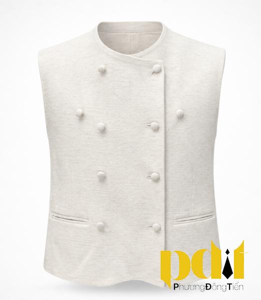 Gile Vest Nữ Màu Kem Cao Cấp – Áo Vest Nữ Thanh Lịch