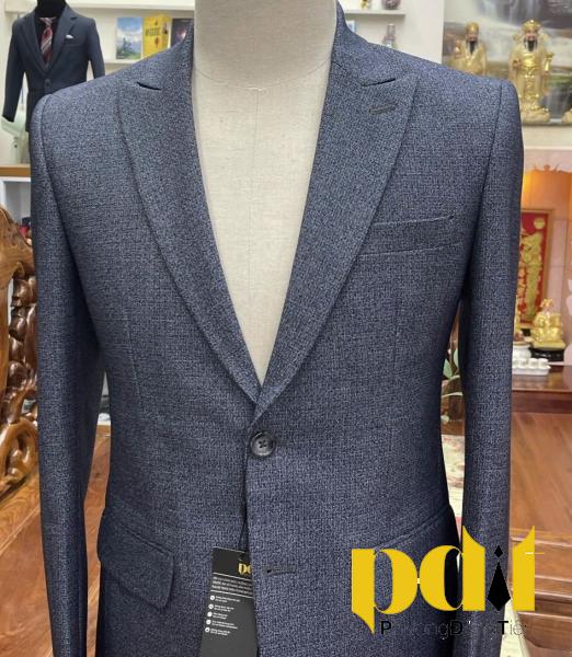 Veston Xanh Ghi Họa Tiết – Điểm Nhấn Thanh Lịch Cho Quý Ông Hiện Đại